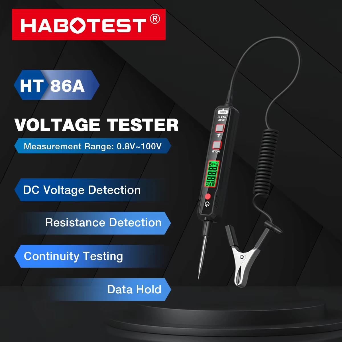 Circuit Test Pencil - HABOTEST HT86A Auto-Spannungsdetektor-Stift Berührungsloser Spannungsprüfer Durchgangsprüfer