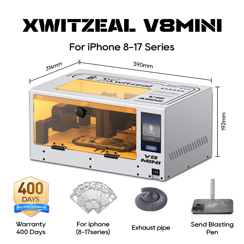 Electronics Repair Business - Xwitzeal ® V8 MINI Laser-Klebstoffentfernungsmaschine für