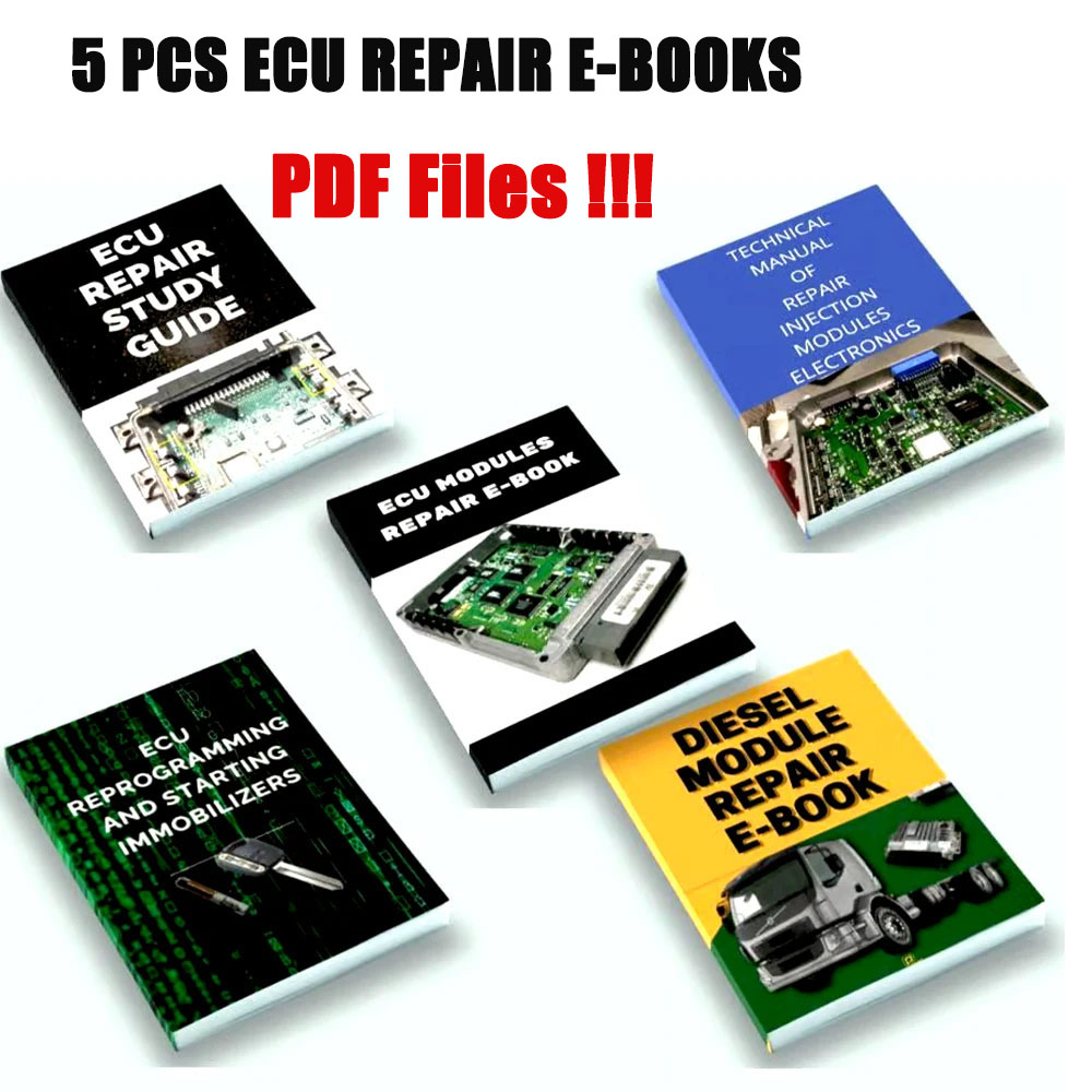 Electronics Repair Guide - 5-teiliges ECU-Reparatur-Handbücher, E-Book-Reparatur-Injektionsmodule in der Werkstatt,