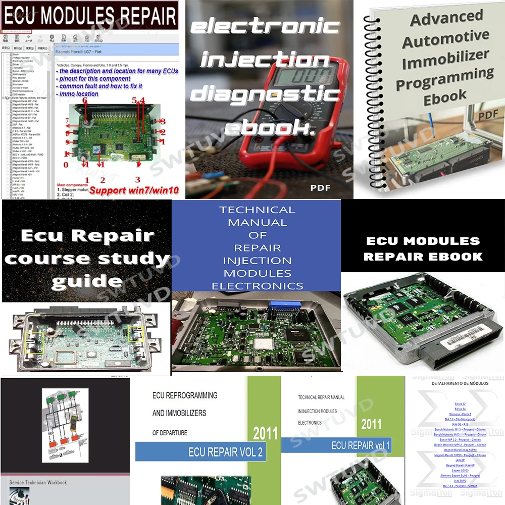 Electronics Repair Guide - 10 Stück Ecu Reparatur E-Book Kurs