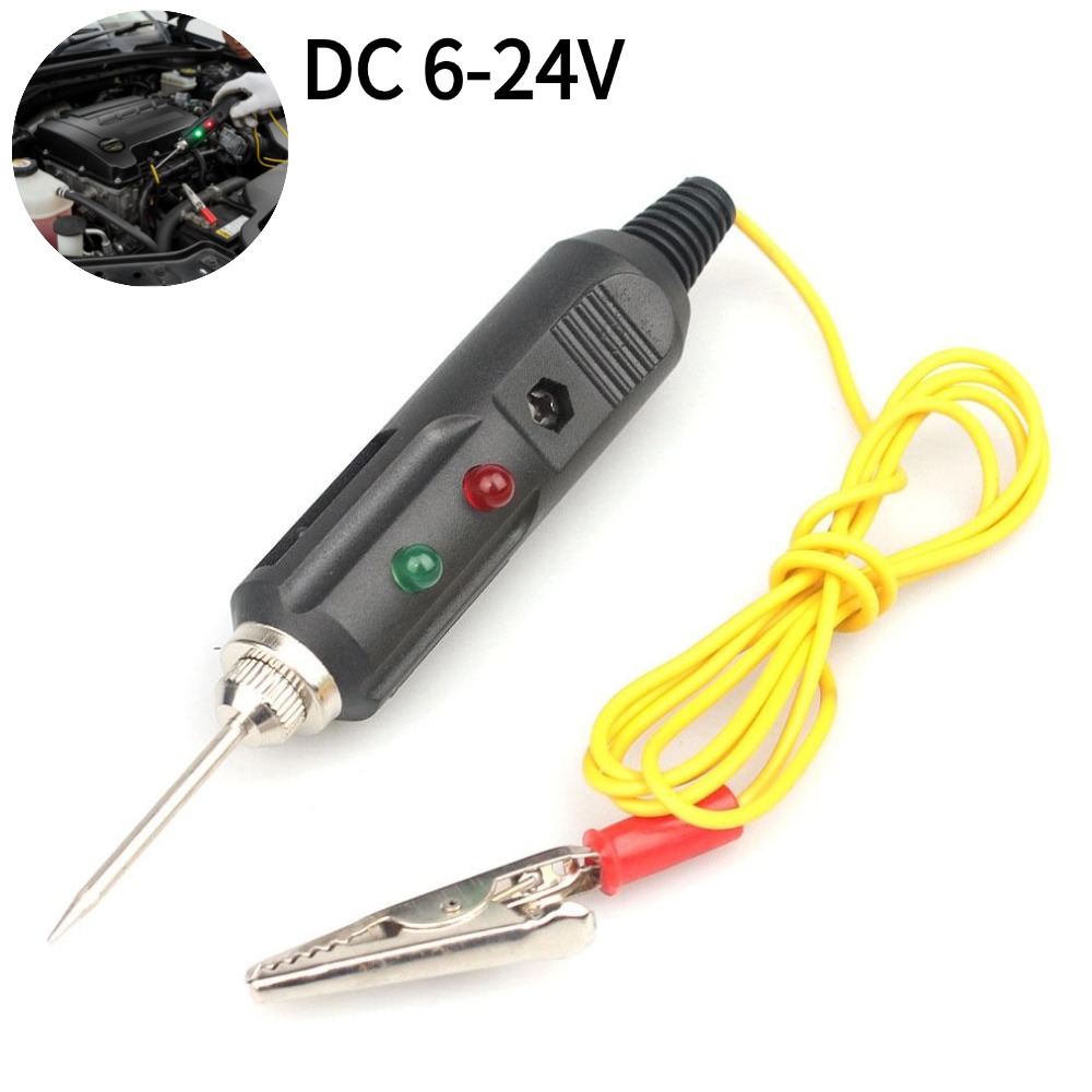 Circuit Test Pencil - Auto-Spannungsprüfer-Stift 6V-24V DC, Kfz-Stromkreisprüfer mit Testnadel,