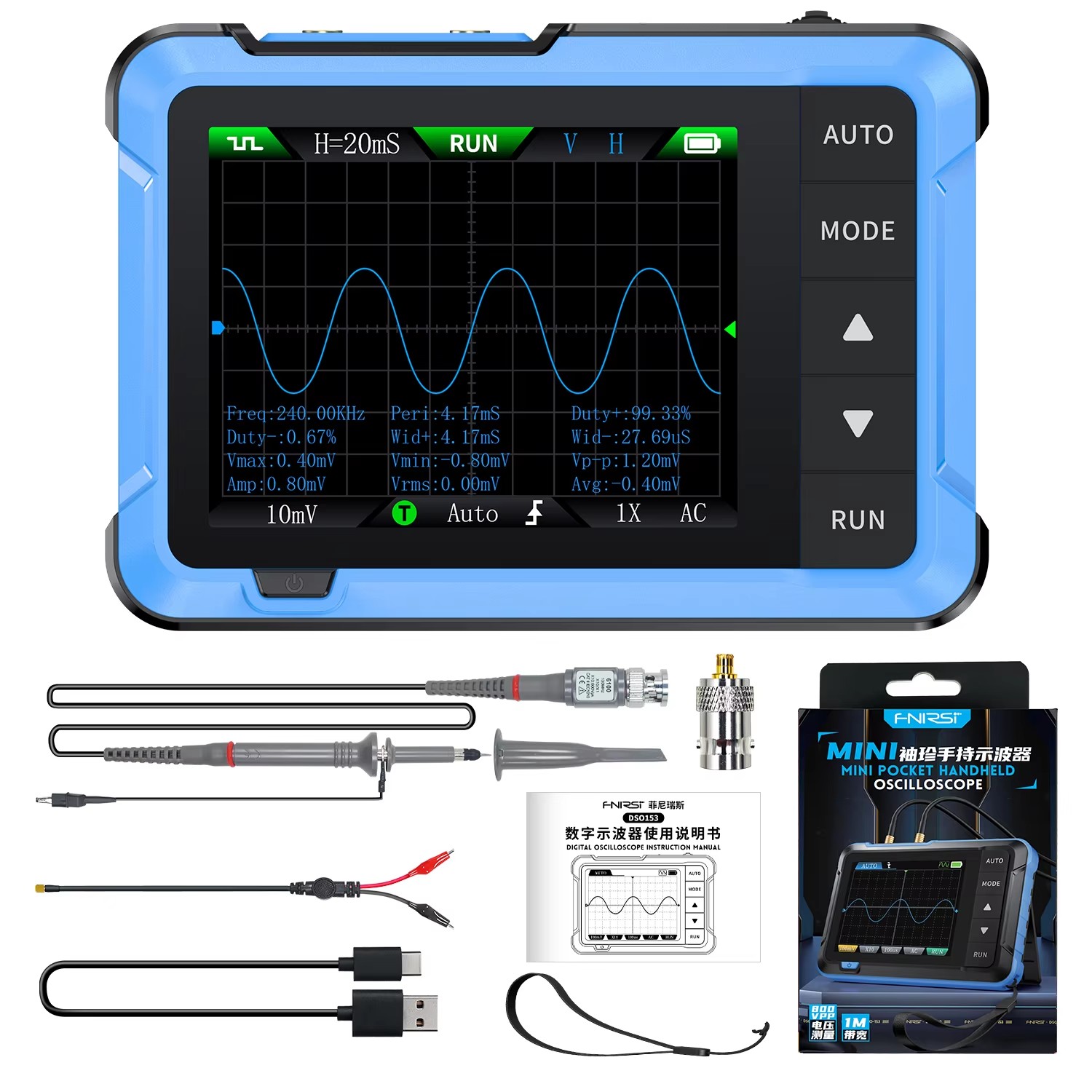 Für DSO510 Mini Tragbares 2-in – Electronics Repair In Usa Bewertung und Preis