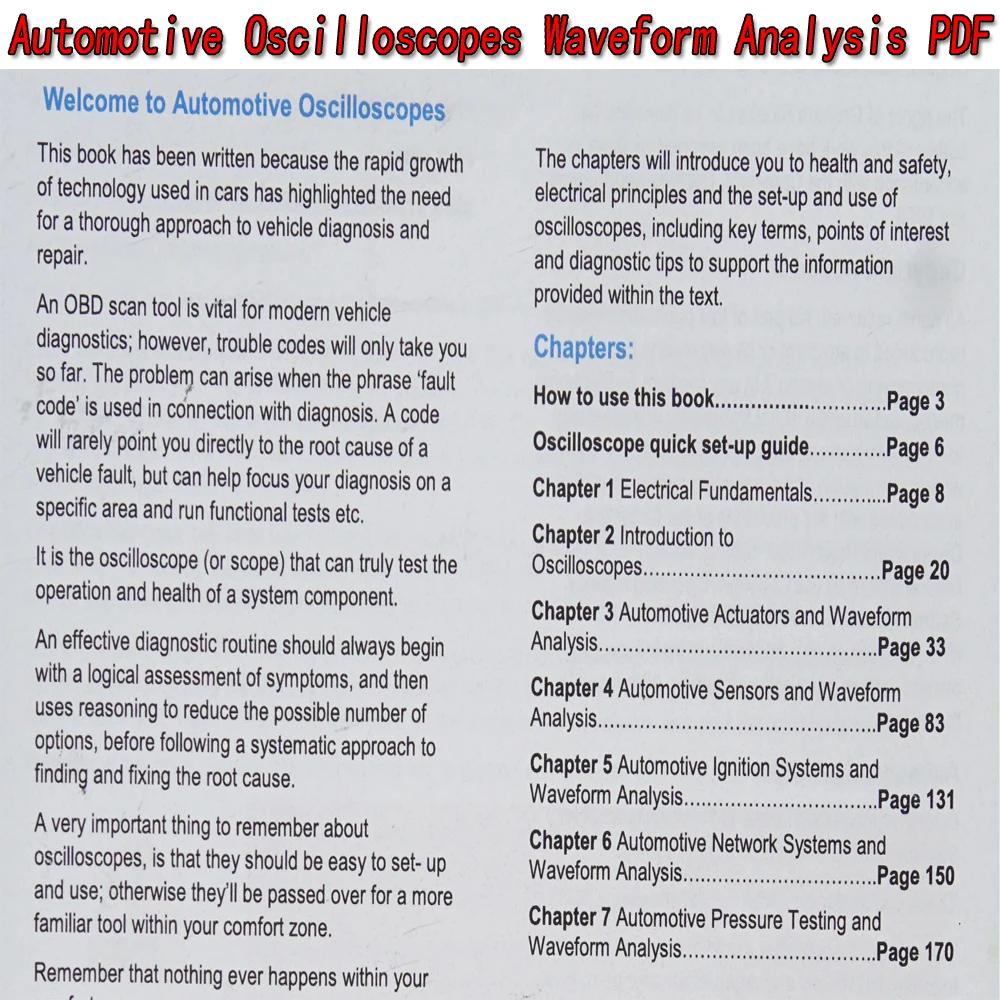 Automotive-Oszilloskope: PDF-A – Electronics Repair Guide Bewertung und Preis